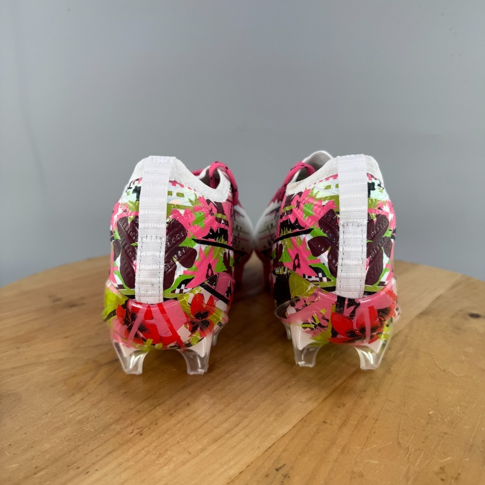 Mens 7.5 / Womens 9 - Under Armour Blur Pro LE Lacrosse Cleats Pink White NEW‎ - Picture 4 of 9